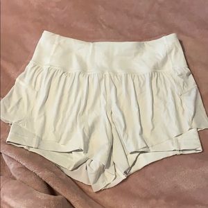 White lululemon shorts size 4